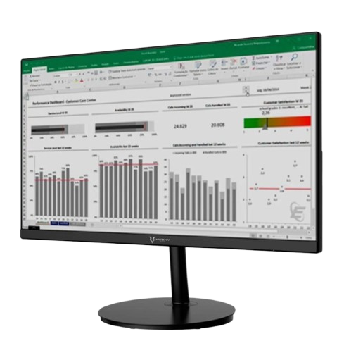 Monitor Husky Office 700, 22", 100Hz VA, HDMI, VESA, Preto - HOFC008